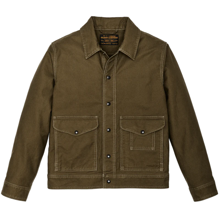 FILSON WORK JACKET IN DARK OLIVE