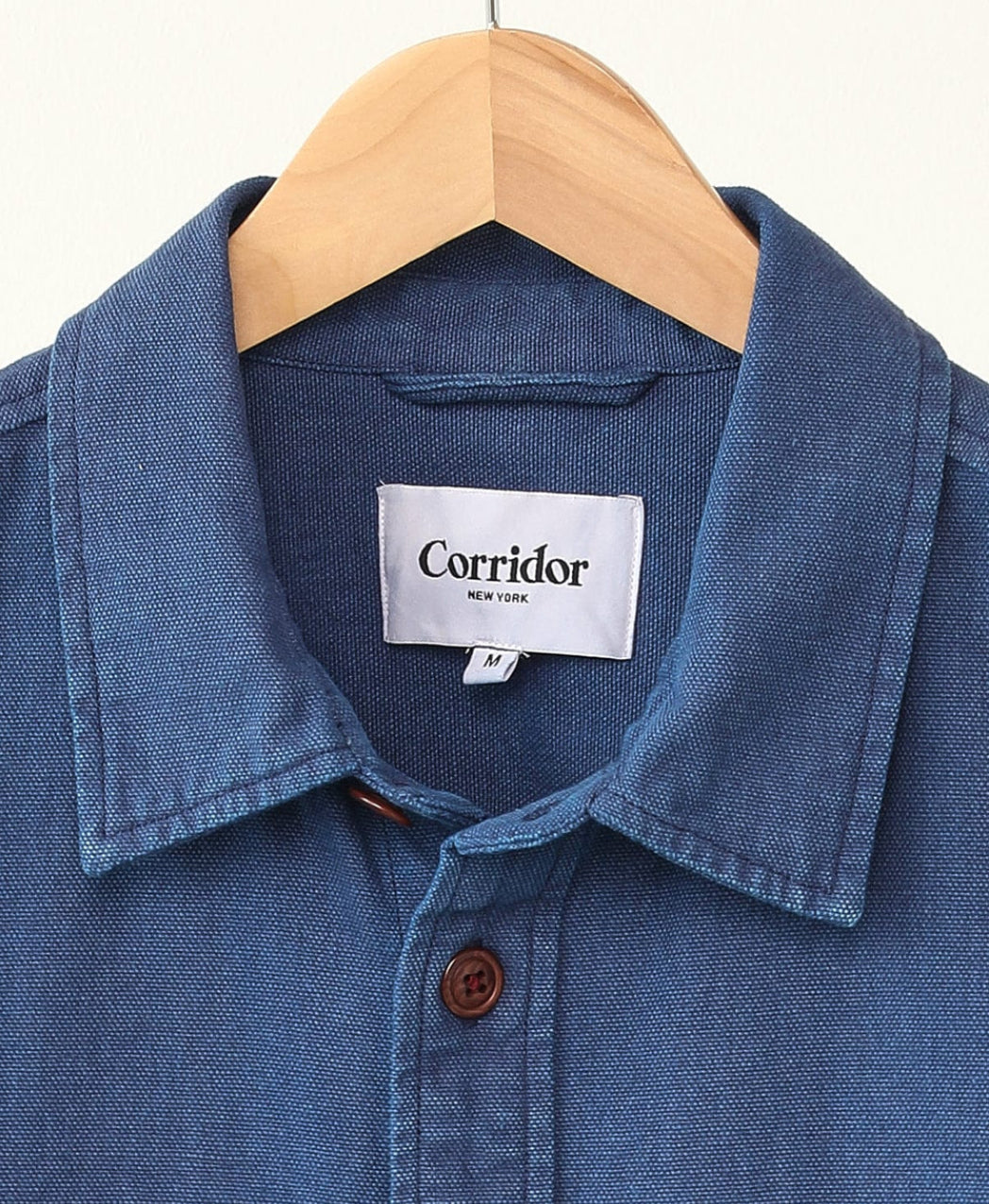 CORRIDOR DUCK DYE OVERSHIRT IN INDIGO in INDIGO — view 2