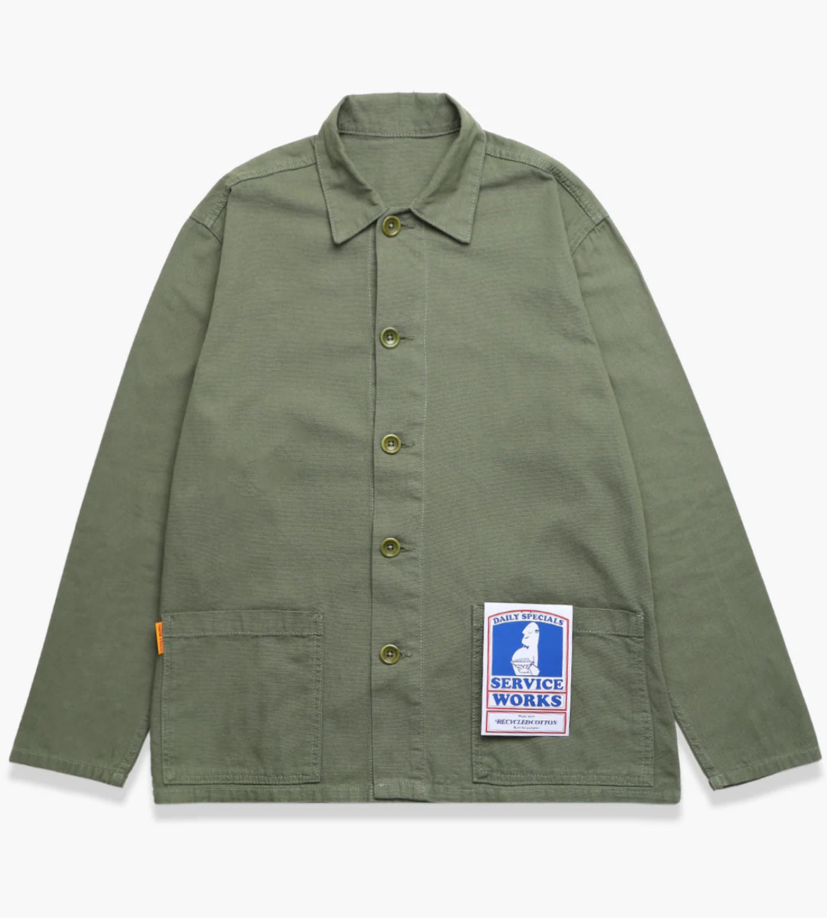 SERVICE WORKS TRADE JACKET IN OLIVE in OLIVE — main product view