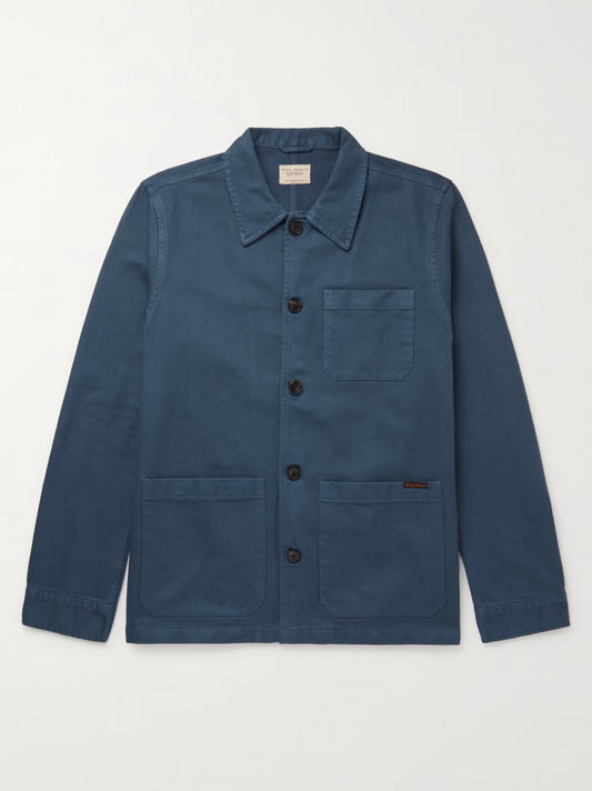 NUDIE JEANS BARNEY SLIM-FIT COTTON-TWILL JACKET