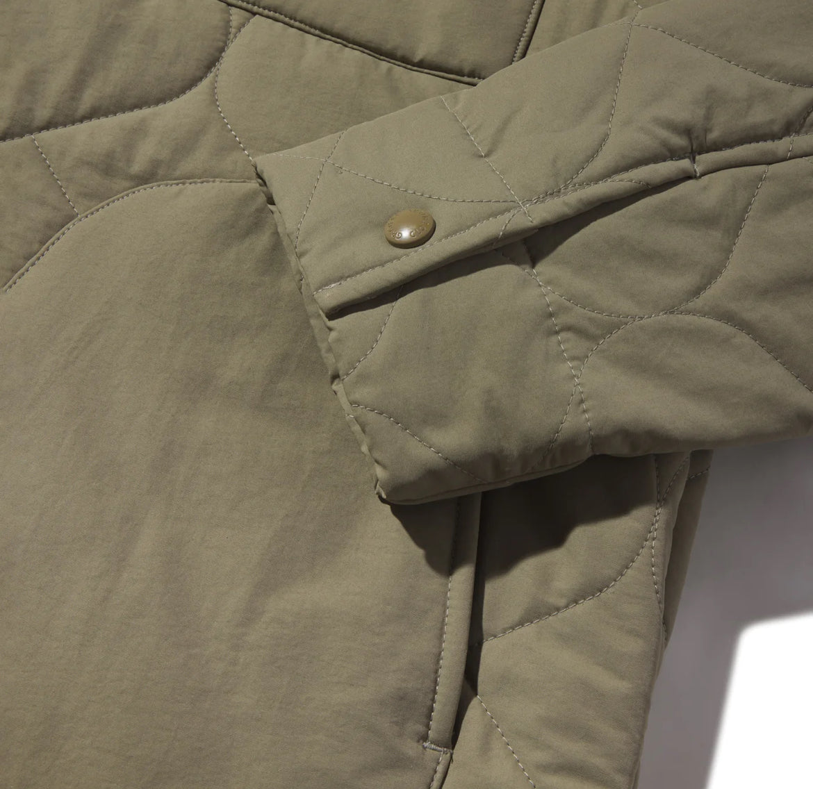 GRAYERS NEW DAINES QUILTED BOMBER IN DUSTY OLIVE in DUSTY OLIVE — view 3
