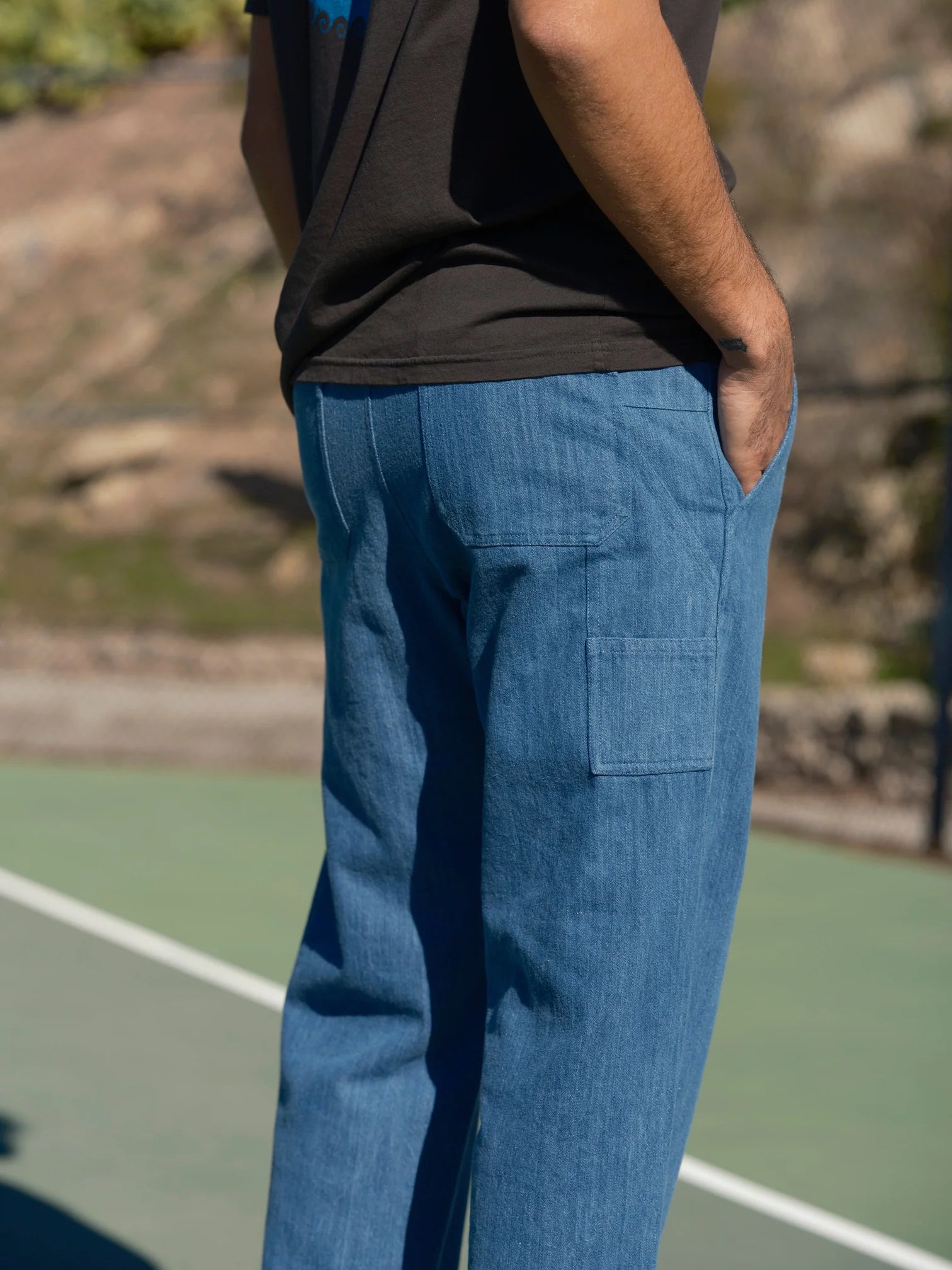 MOLLUSK PINNACLE PANT IN INDIGO DENIM in INDIGO DENIM — view 2