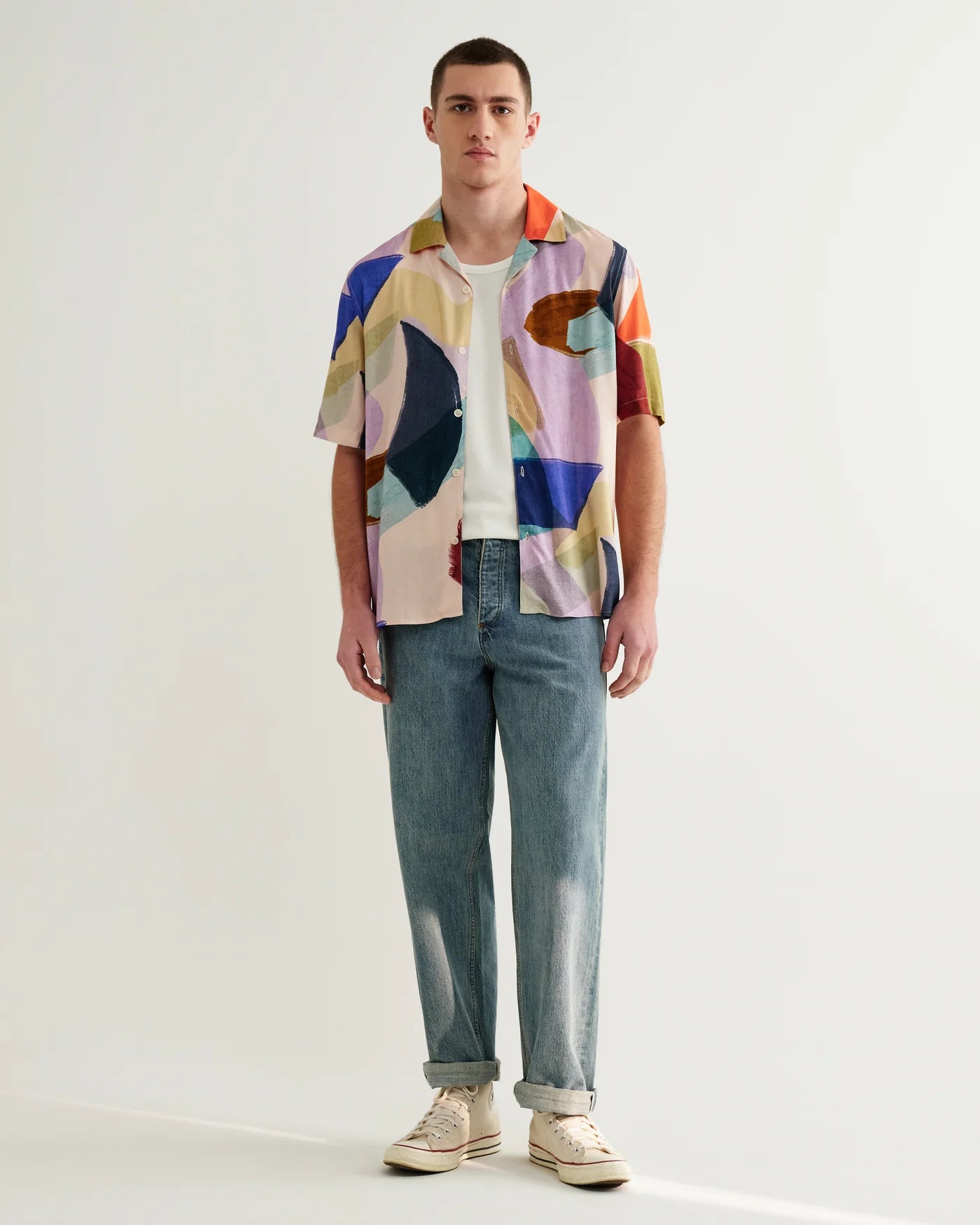 WAX LONDON DIDCOT SS IN PAINTED SHAPES MULTICOLOR