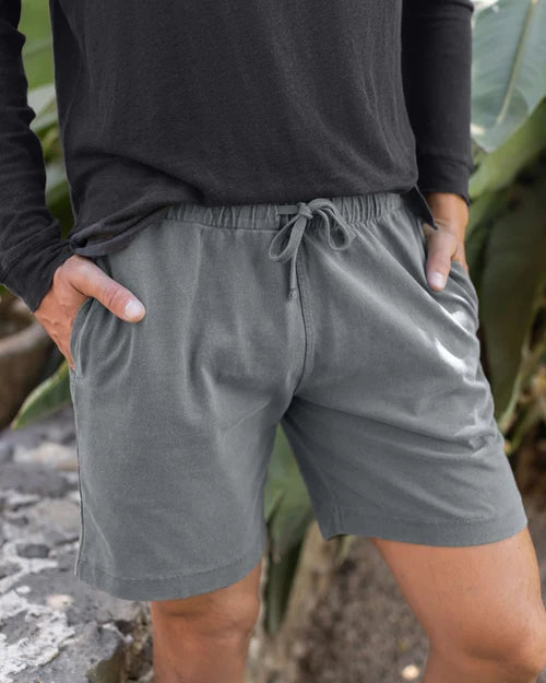 ALEX CRANE CAZA KNIT SHORT IN SLATE