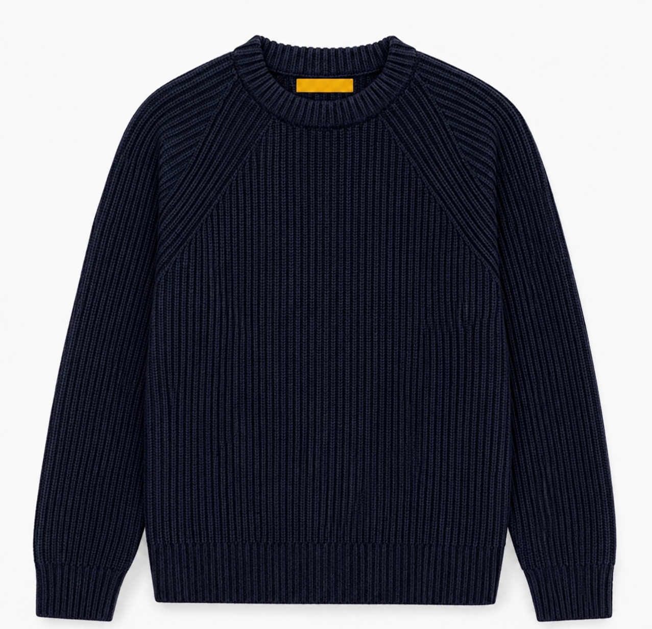 YELLOW LABEL CO. CHUNKY KNIT IN DARK BLUE