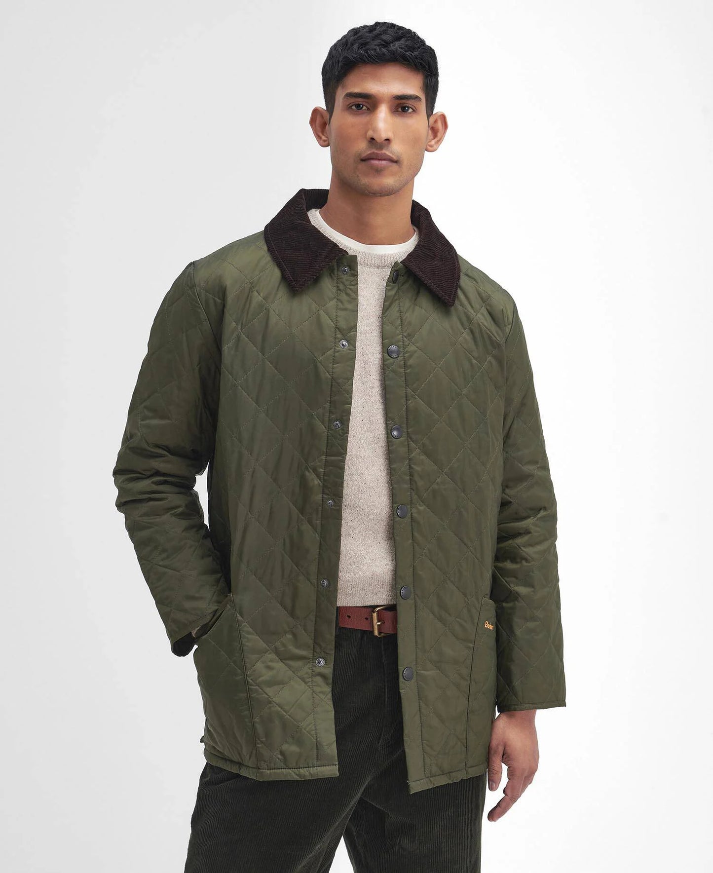 BARBOUR HERITAGE LIDDESDALE QUILT JACKET IN OLIVE