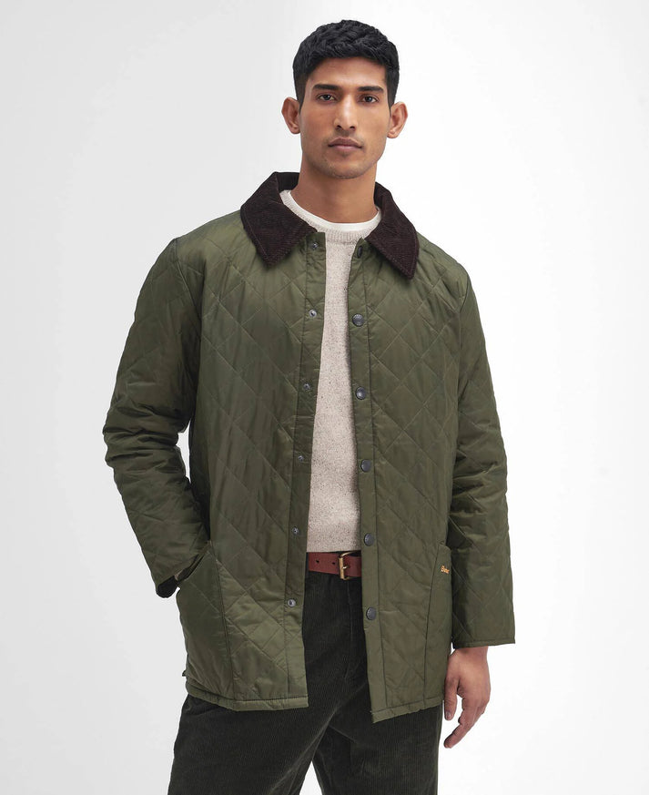 BARBOUR HERITAGE LIDDESDALE QUILT JACKET IN OLIVE