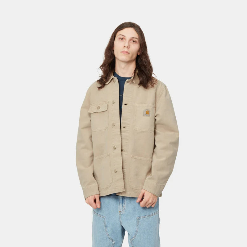 CARHARTT WIP MICHIGAN CHORE COAT IN DUSTY HAMILTON BROWN in DUSTY HAMILTON BROWN — view 2