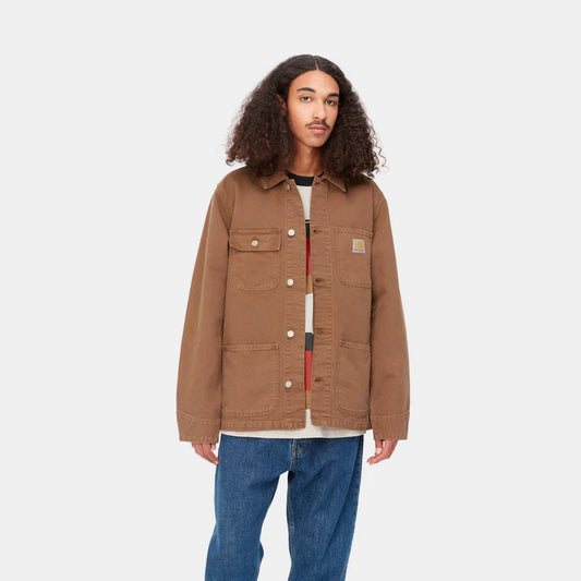 CARHARTT WIP MICHIGAN CHORE COAT IN TAMARIND