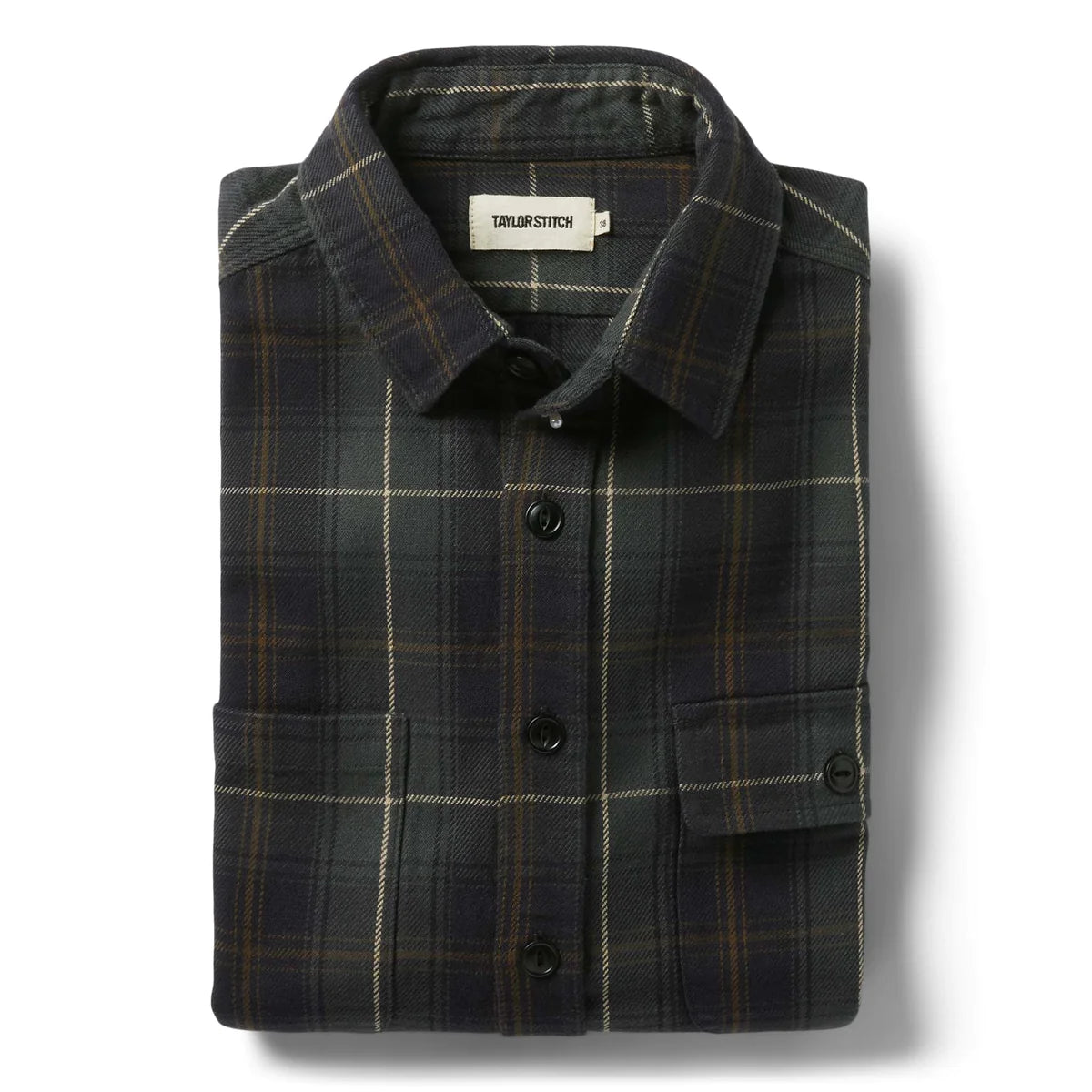 TAYLOR STITCH MOTO UTILITY SHIRT IN SHALE PLAID in SHALE PLAID — main product view