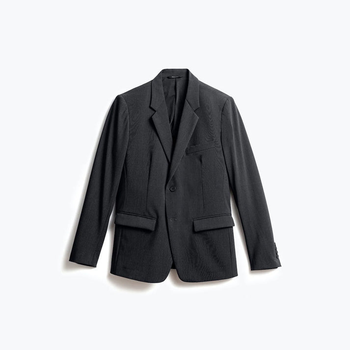MINISTRY OF SUPPLY VELOCITY SUIT JACKET IN DARK CHARCOAL