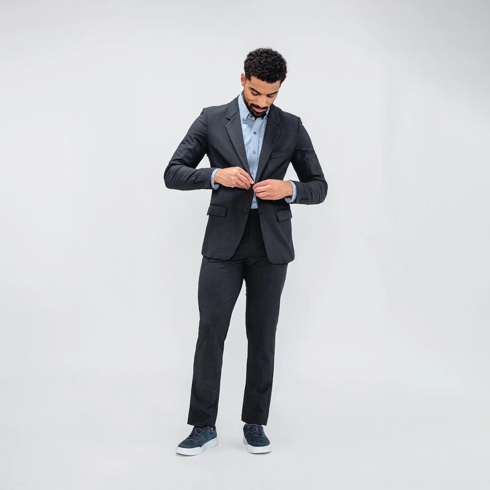 MINISTRY OF SUPPLY VELOCITY SUIT JACKET IN DARK CHARCOAL in DARK CHARCOAL — view 5