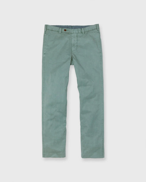 SID MASHBURN GARMENT-DYED SPORT TROUSER IN CLOVER LIGHTWEIGHT TWILL product view