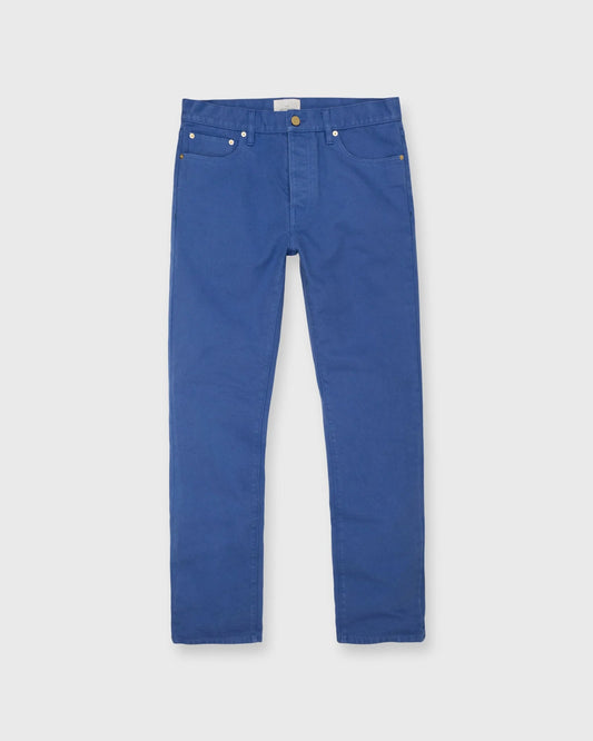 SID MASHBURN SLIM STRAIGHT 5-POCKET PANT IN LAPIS CANVAS