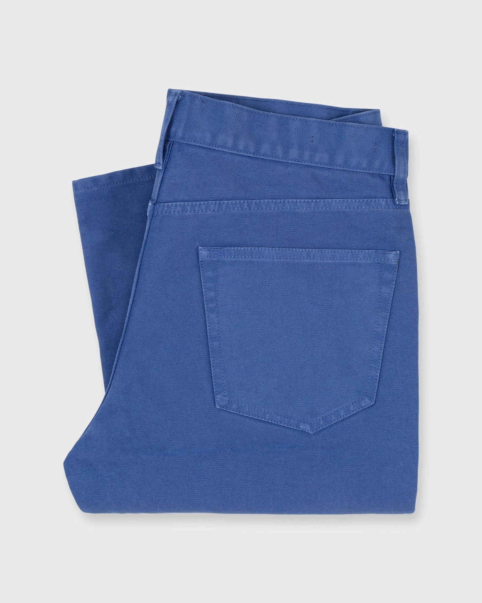 SID MASHBURN SLIM STRAIGHT 5-POCKET PANT IN LAPIS CANVAS in LAPIS CANVAS — view 2