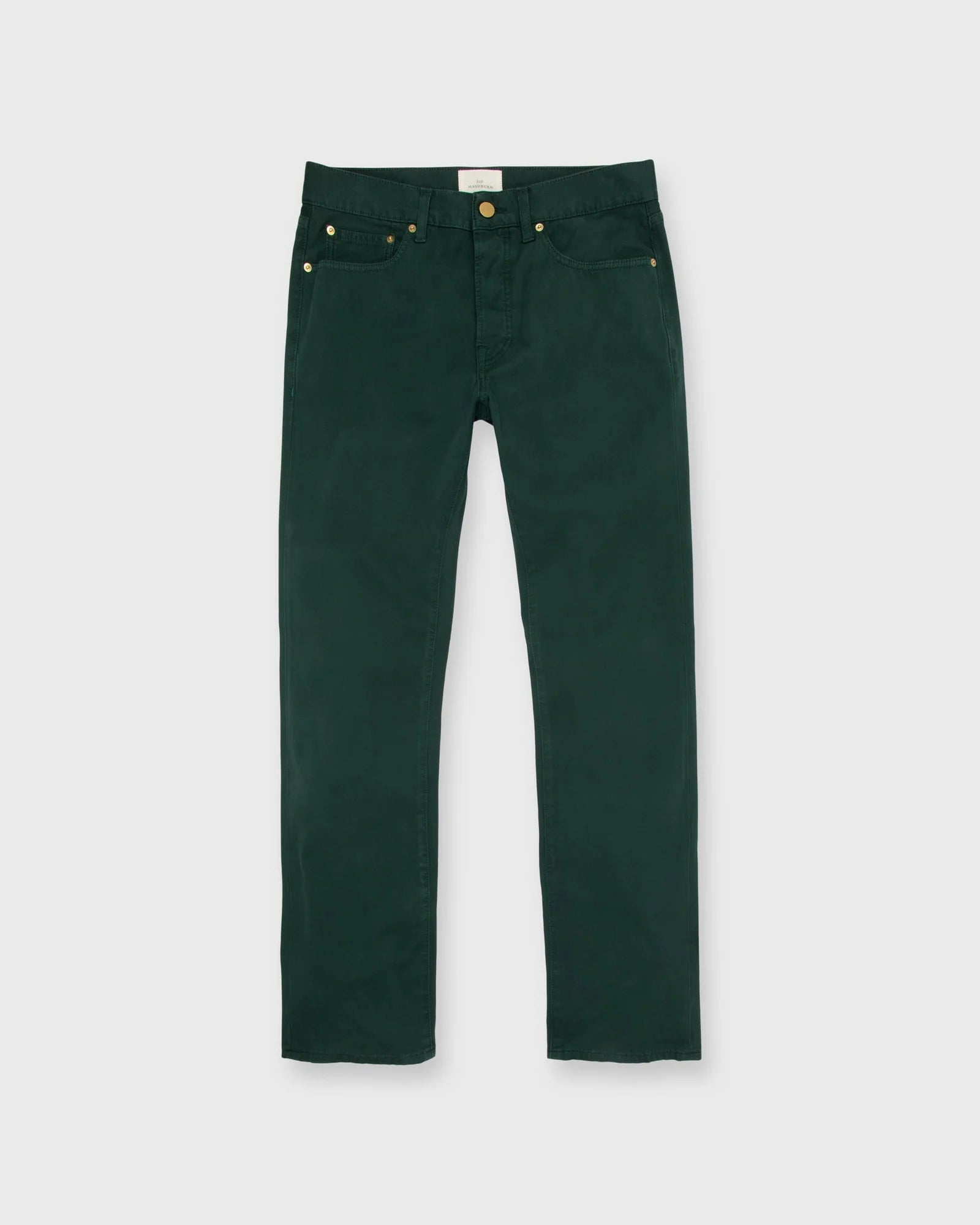 SID MASHBURN SLIM STRAIGHT 5-POCKET PANT IN SPRUCE BEDFORD CORD in SPRUCE BEDFORD CORD — main product view