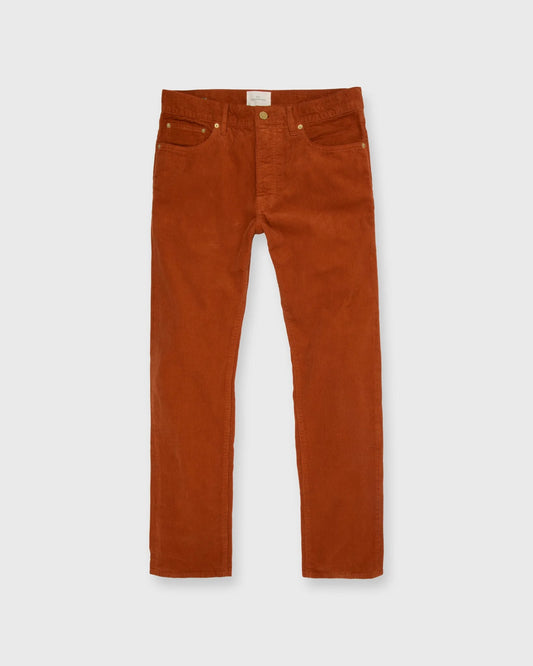 SID MASHBURN SLIM STRAIGHT 5-POCKET PANT IN GINGER CORDUROY