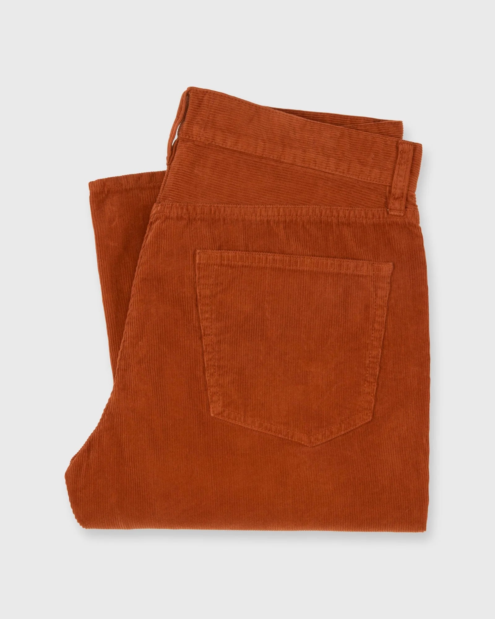 SID MASHBURN SLIM STRAIGHT 5-POCKET PANT IN GINGER CORDUROY in GINGER CORDUROY — view 2