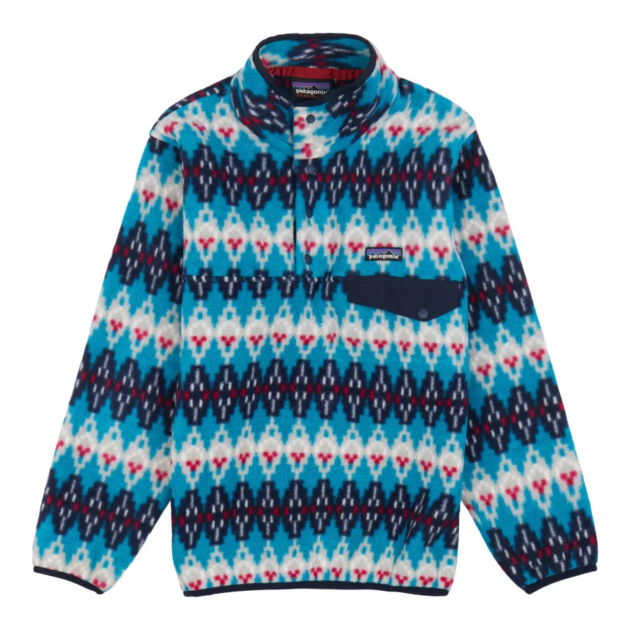 PATAGONIA LIGHTWEIGHT SYNCHILLA SNAP PULLOVER IN DEEP SEA BLUE in DEEP SEA BLUE — main product view