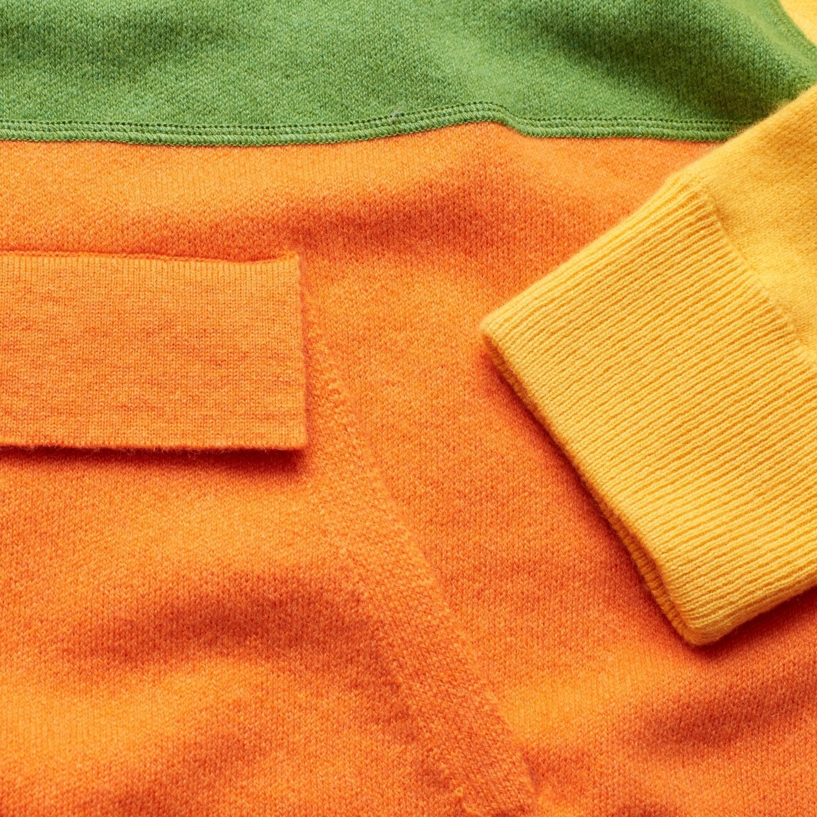 GUEST IN RESIDENCE WARM UP HALF ZIP IN MANDARIN in RESIDENCE WARM UP HALF ZIP IN MANDARIN — view 5