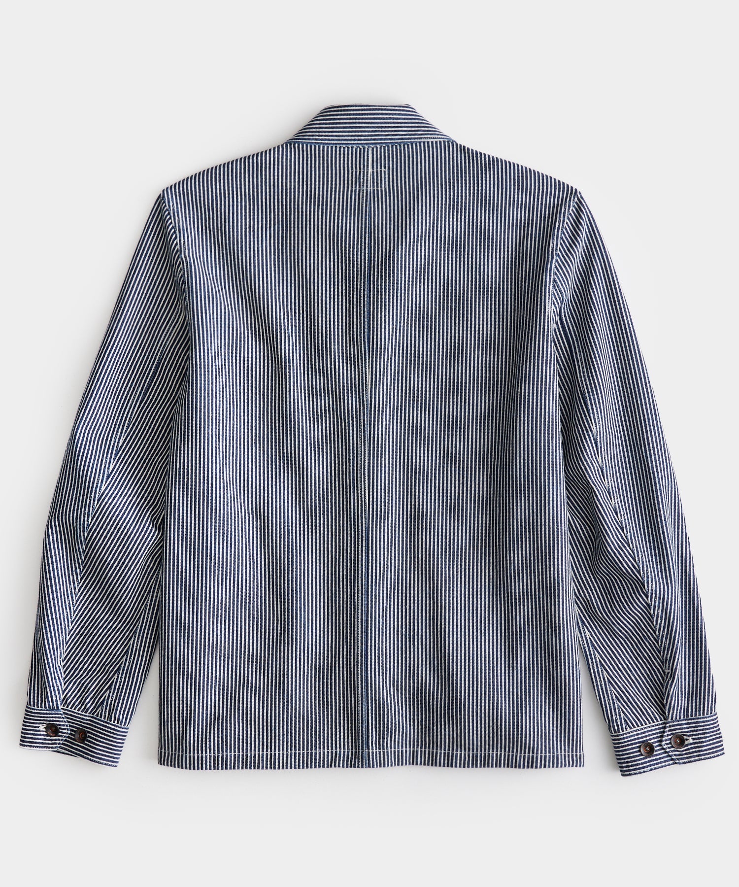 TODD SNYDER RAILROAD STRIPE CARPENTER JACKET IN NAVY in NAVY — view 4