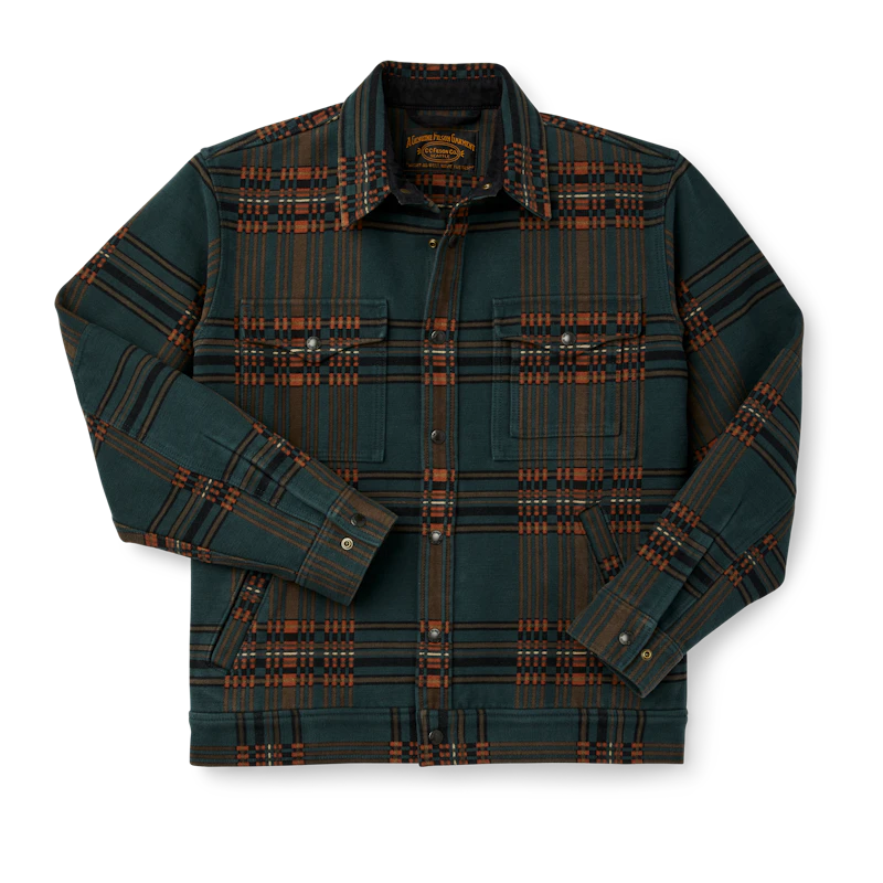 FILSON BEARTOOTH CAMP JACKET IN FIR/COPPER BLANKET PLAID in FIR/COPPER BLANKET PLAID — main product view