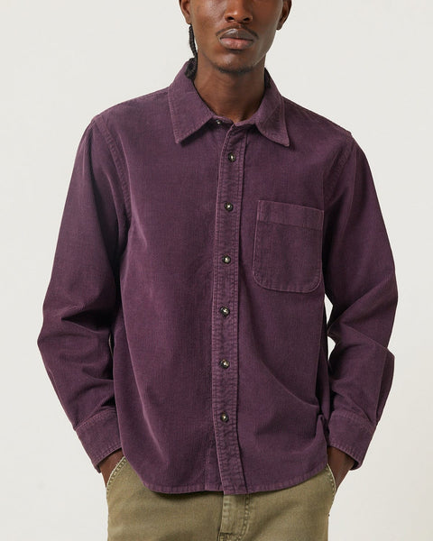 CORRIDOR CORDUROY LS IN PURPLE in PURPLE — main product view