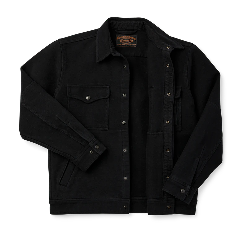 FILSON BEARTOOTH CAMP JACKET IN NAVY BLACK in NAVY BLACK — view 3
