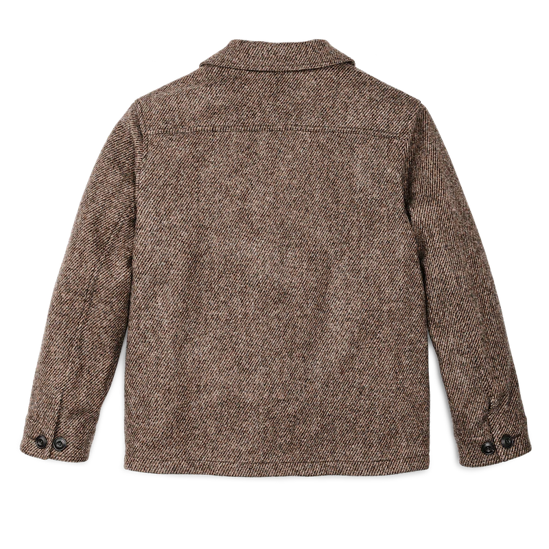 FILSON DECATUR ISLAND WOOL JACKET IN NATURAL BROWN in NATURAL BROWN — view 2