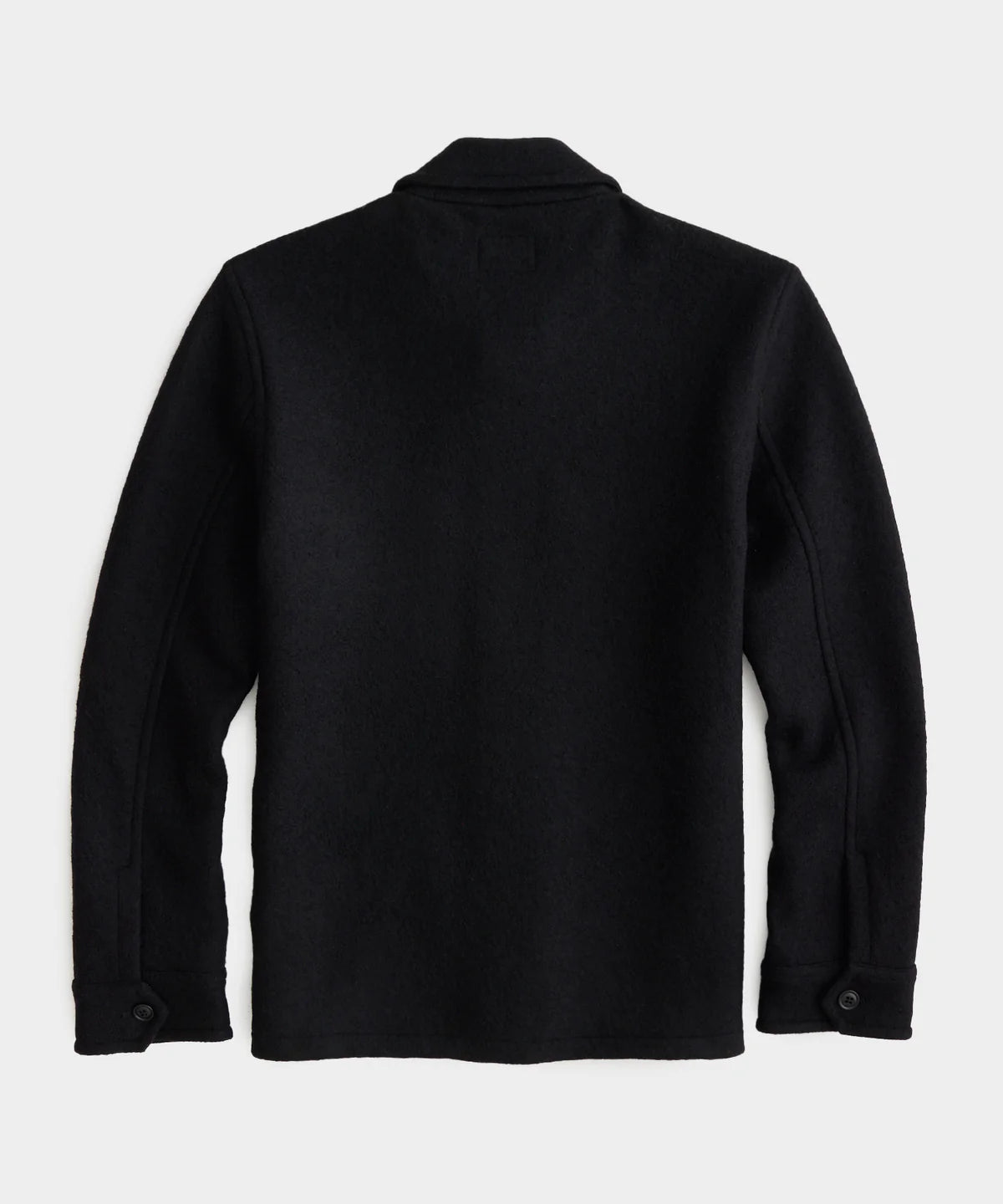 TODD SNYDER ITALIAN CPO SHIRT JACKET IN BLACK in BLACK — view 5