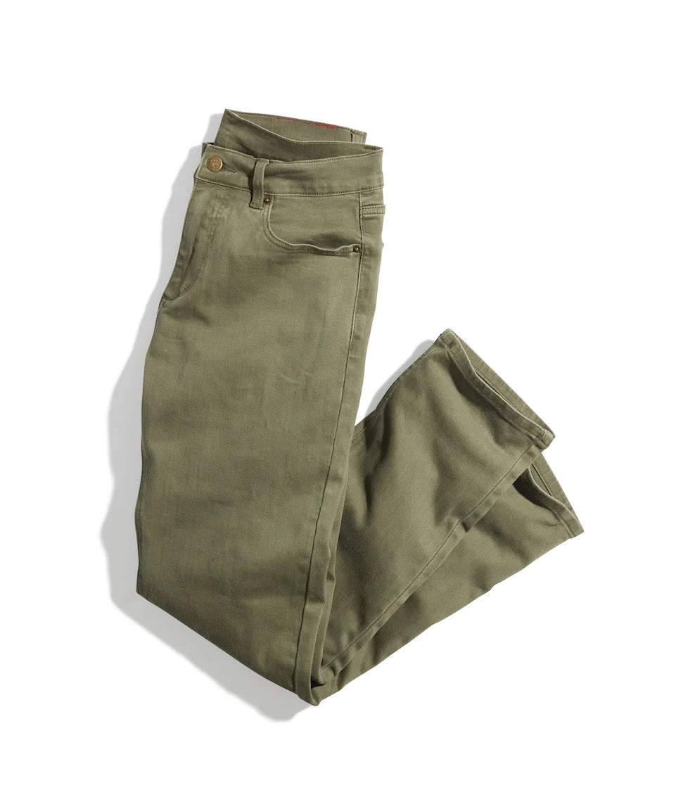 MARINE LAYER 5 POCKET PANT SLIM STRAIGHT FIT IN THYME in THYME — main product view