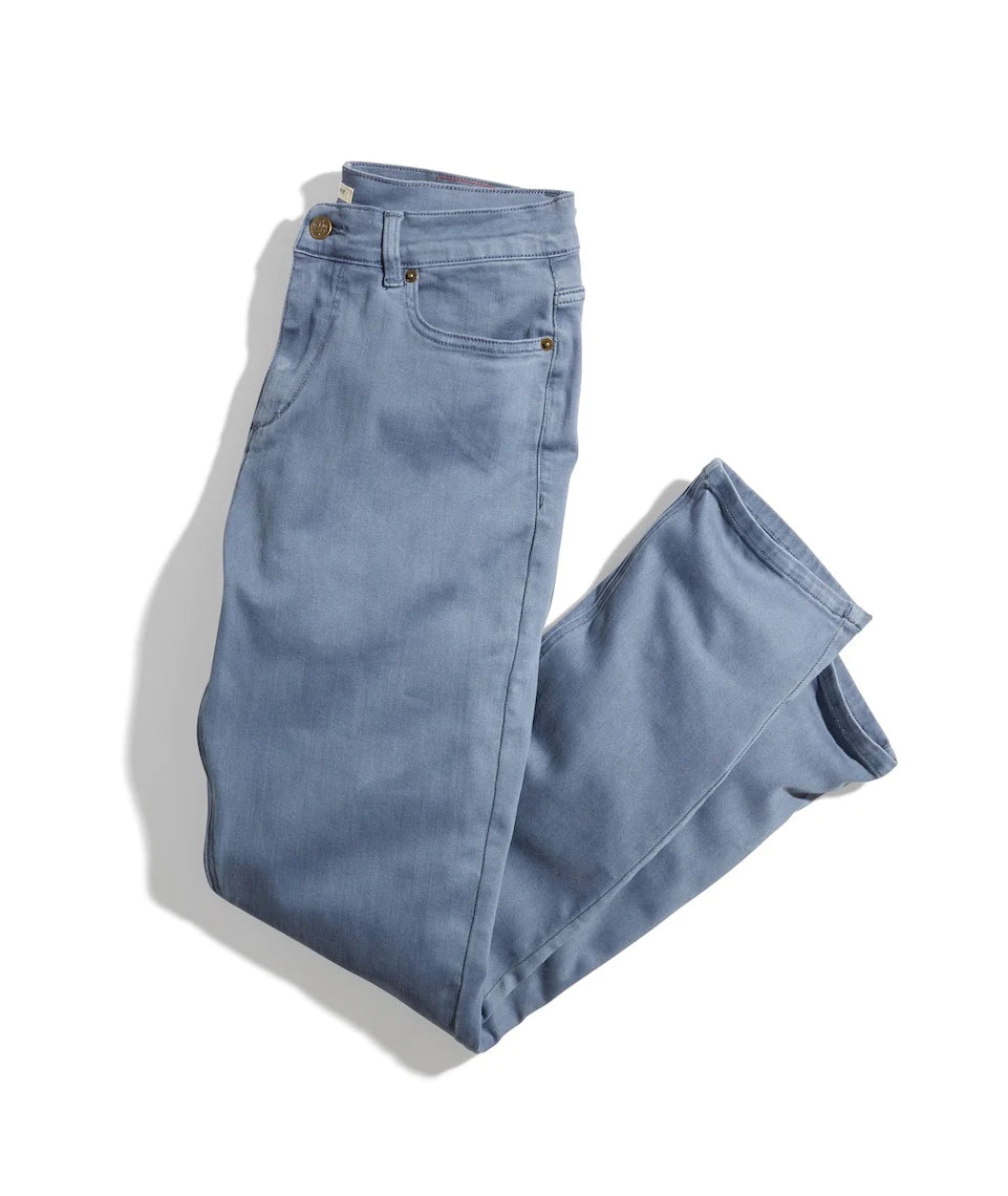 MARINE LAYER 5 POCKET PANT ATHLETIC FIT IN BERING SEA in BERING SEA — main product view