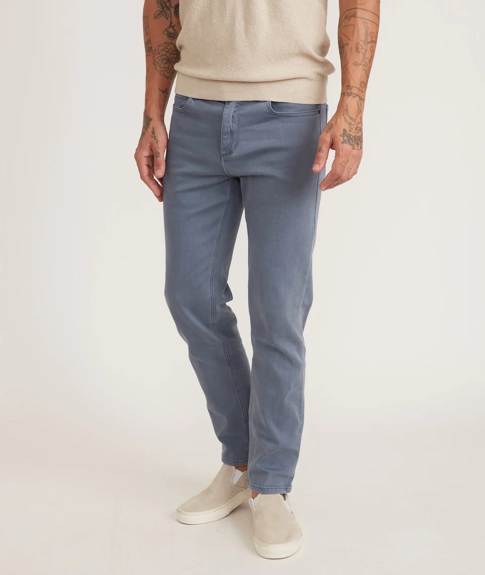 MARINE LAYER 5 POCKET PANT ATHLETIC FIT IN BERING SEA in BERING SEA — view 4