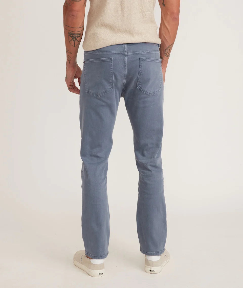 MARINE LAYER 5 POCKET PANT ATHLETIC FIT IN BERING SEA in BERING SEA — view 5