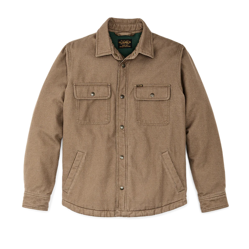 FILSON FLEECE LINED JAC-SHIRT IN KANGAROO in KANGAROO — main product view