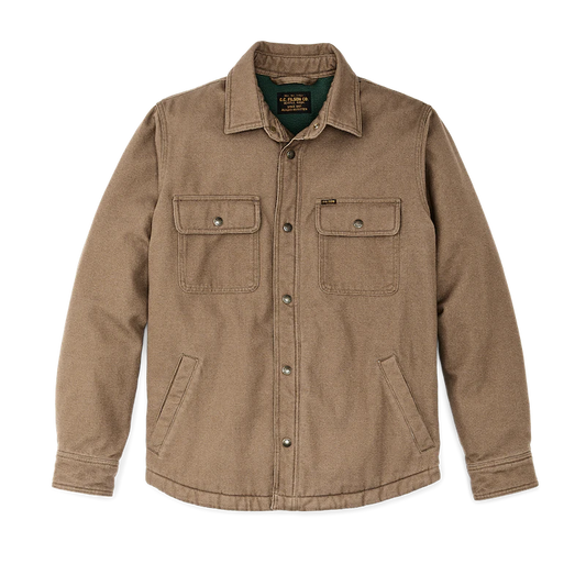 FILSON FLEECE LINED JAC-SHIRT IN KANGAROO