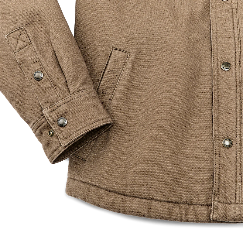 FILSON FLEECE LINED JAC-SHIRT IN KANGAROO in KANGAROO — view 5