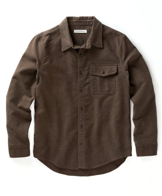 OUTERKNOWN TERRA NOVA MOLESKIN SHIRT IN JAVA