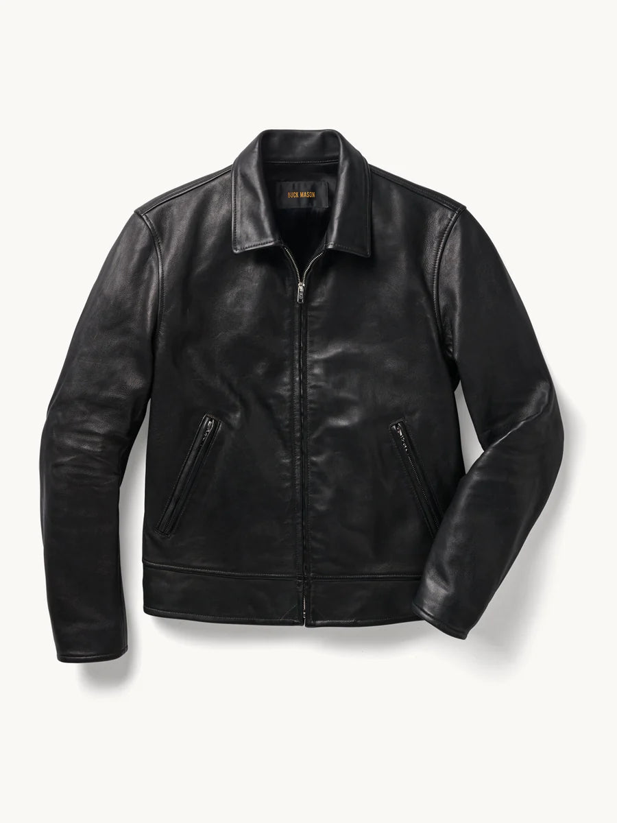 Buck Mason - BUCK MASON BRUISER PCH JACKET IN BLACK - Rent With Thred