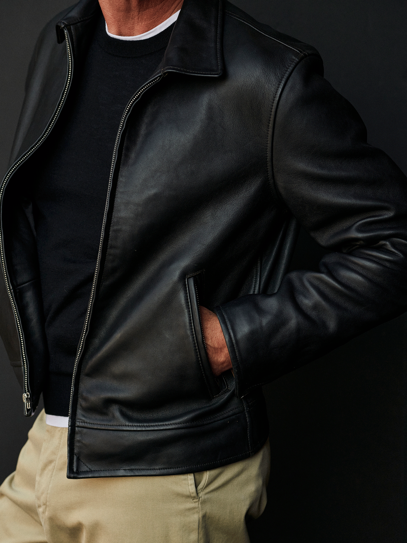 BUCK MASON BRUISER PCH JACKET IN BLACK in BLACK — view 3