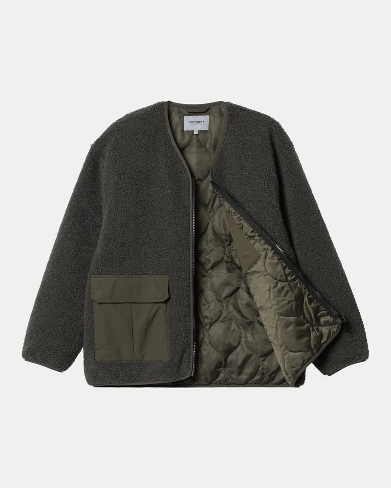 CARHARTT WIP DEVIN LINER JCKET IN CYPRESS in CYPRESS — view 2