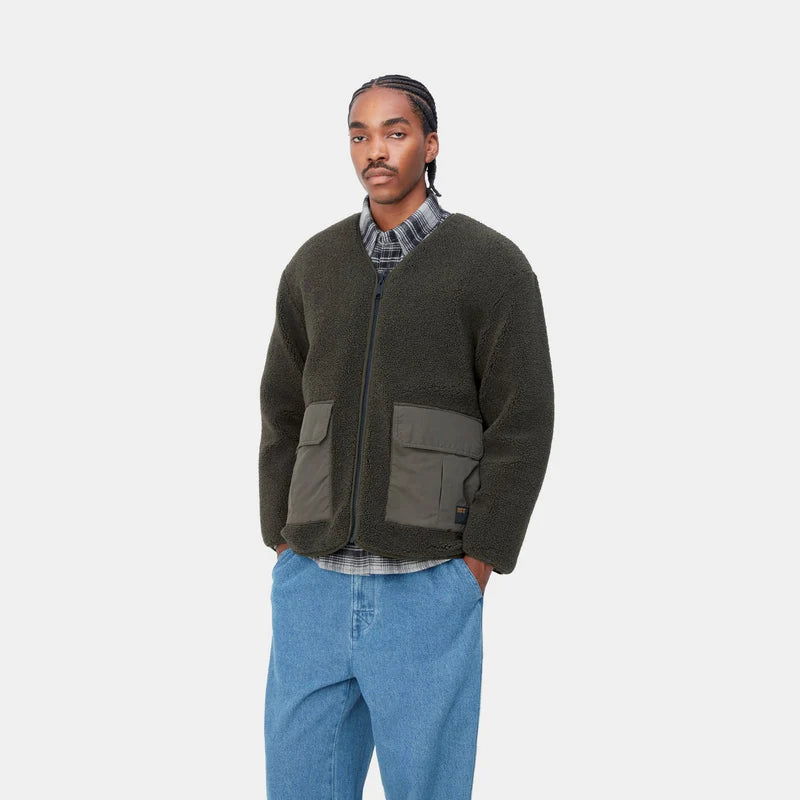 CARHARTT WIP DEVIN LINER JCKET IN CYPRESS in CYPRESS — view 5