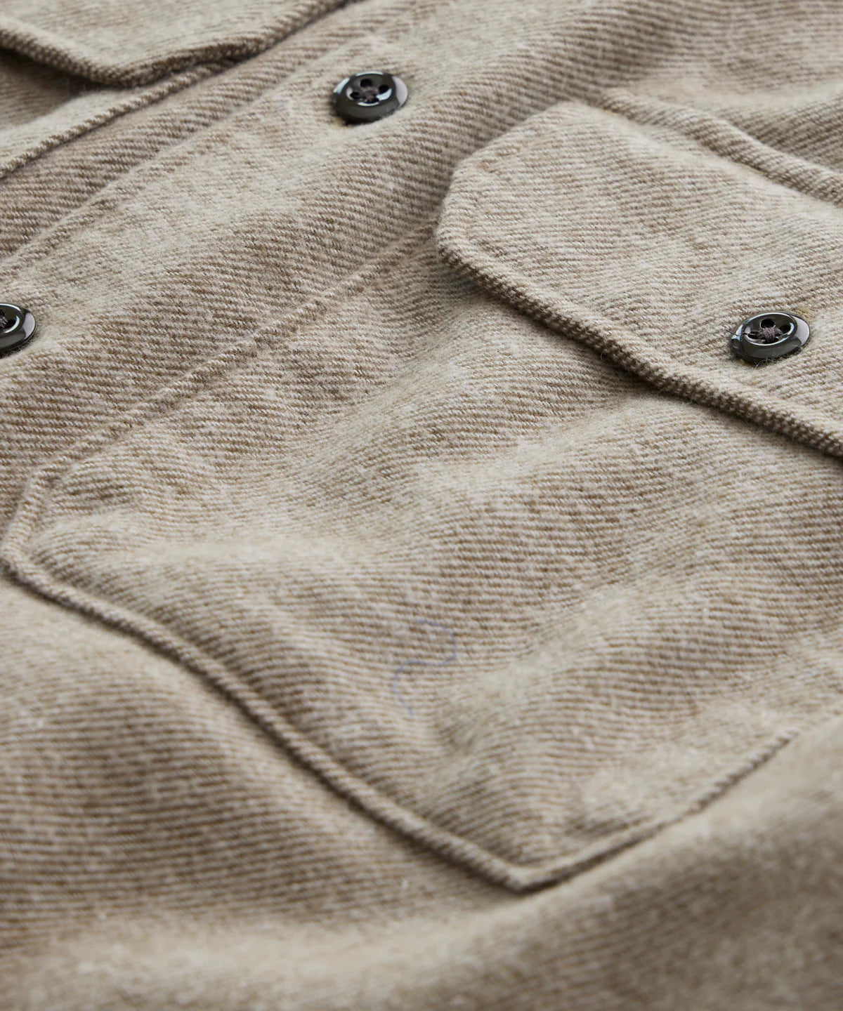 TODD SNYDER TWO POCKET UTILITY LONG SLEEVE SHIRT IN KHAKI in KHAKI — view 3