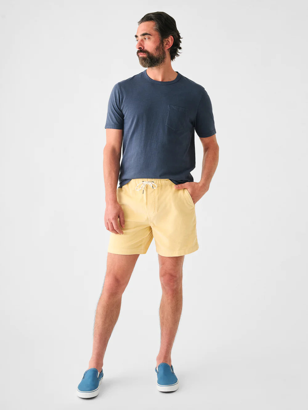 FAHERTY DRAWSTRING CORD SHORT IN SOUTHERN SUN in SOUTHERN SUN — view 2