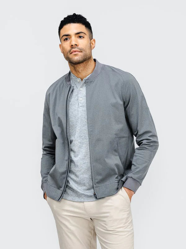 MINISTRY OF SUPPLY KINETIC BOMBER JACKET IN SLATE GREY in SLATE GREY — view 2