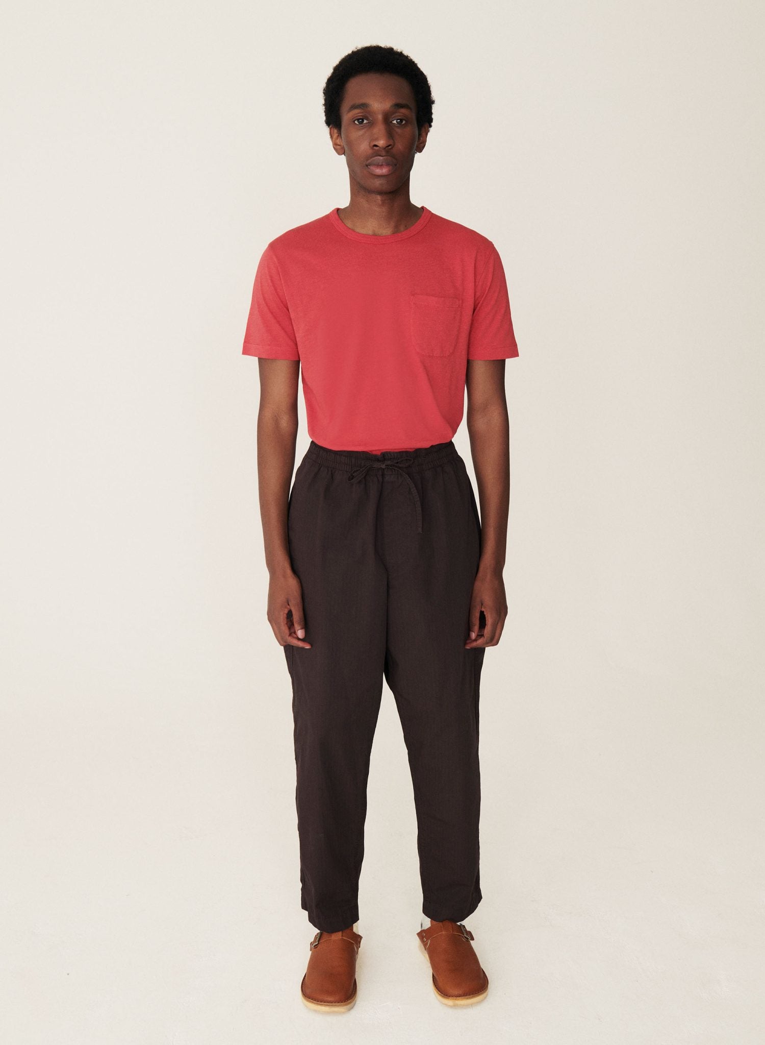 YMC ALVA RIPSTOP SKATE PANTS IN BROWN in BROWN — view 2