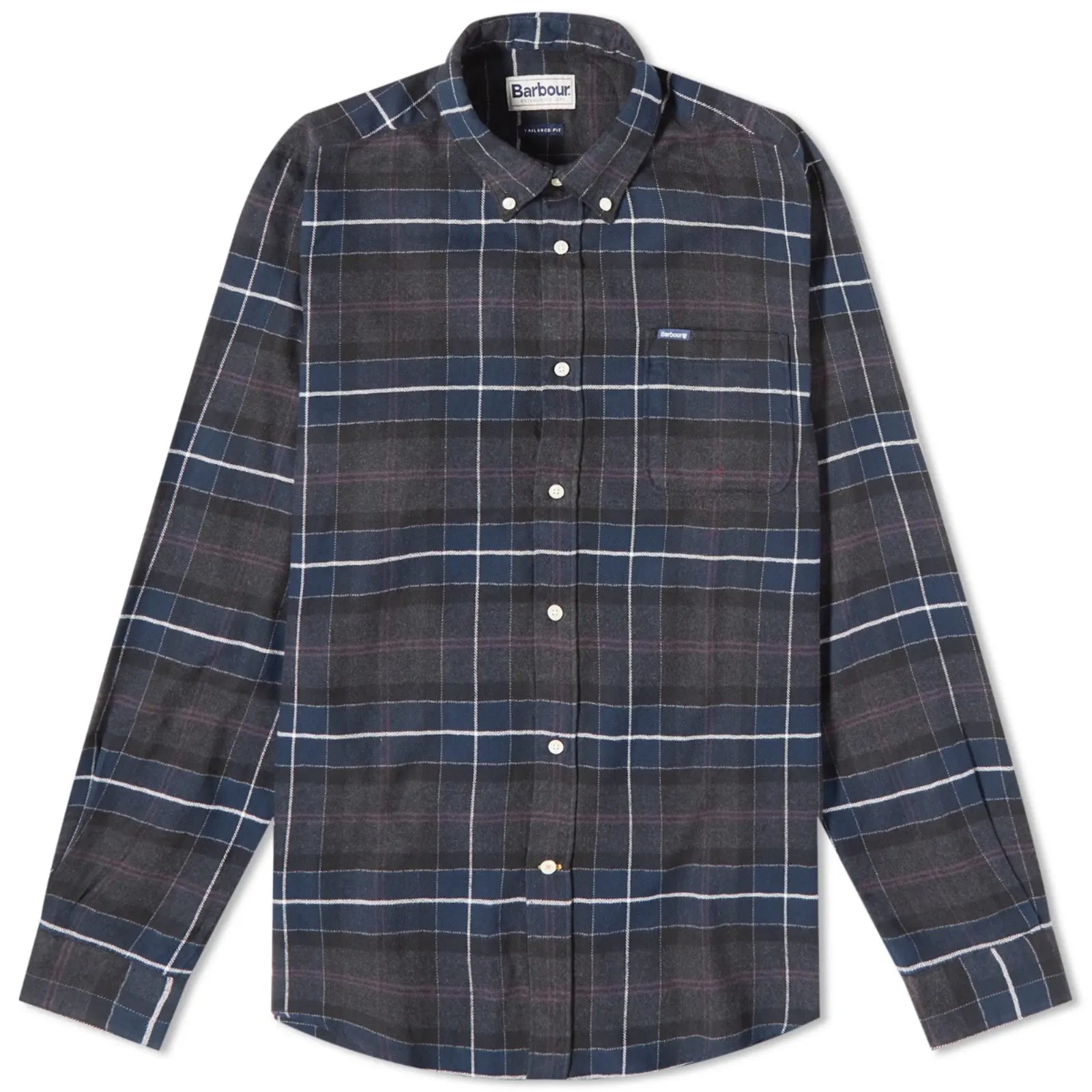 BARBOUR KYELOCH TAILORED SHIRT IN BLACK SLATE in BLACK SLATE — main product view