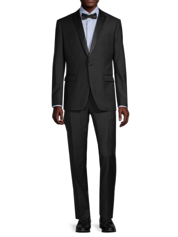 JOHN VARVATOS SINGLE-BREAST TUXEDO JACKET IN BLACK