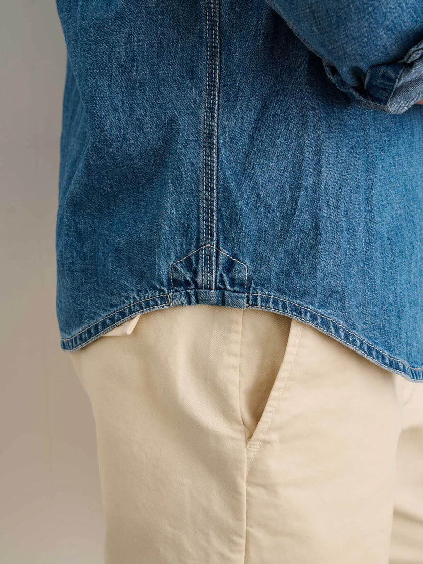 ALEX MILL WORK SHIRT IN WASHED DENIM in WASHED DENIM — view 3