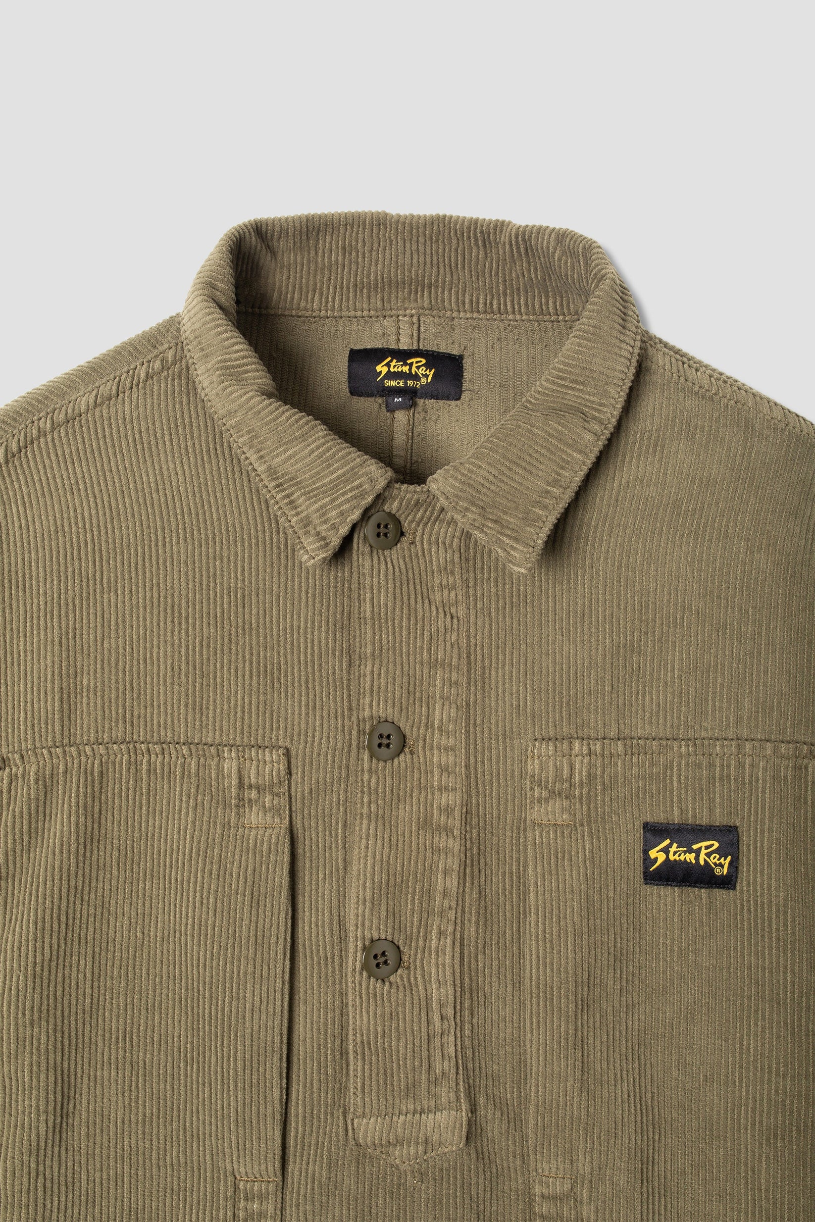 STAN RAY PAINTERS SHIRT IN OLIVE CORD in OLIVE CORD — view 2